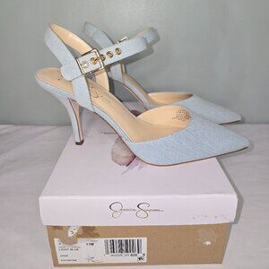 Jessica Simpson Miliny Pump, Lt Blue Denim, Women's Size 11M, New with Box